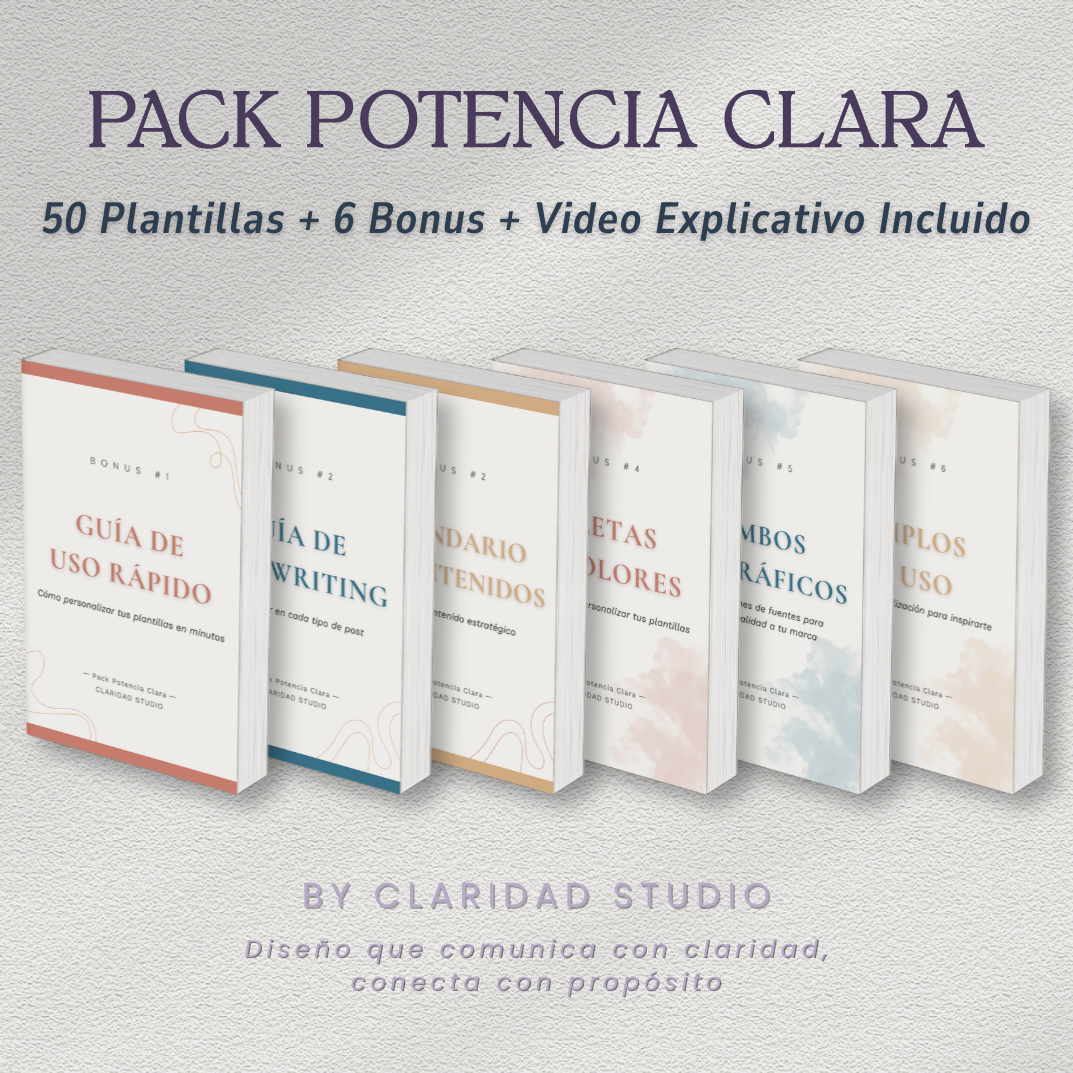 Potencia Clara | +50 Plantillas Profesionales para Coaches y Terapeutas